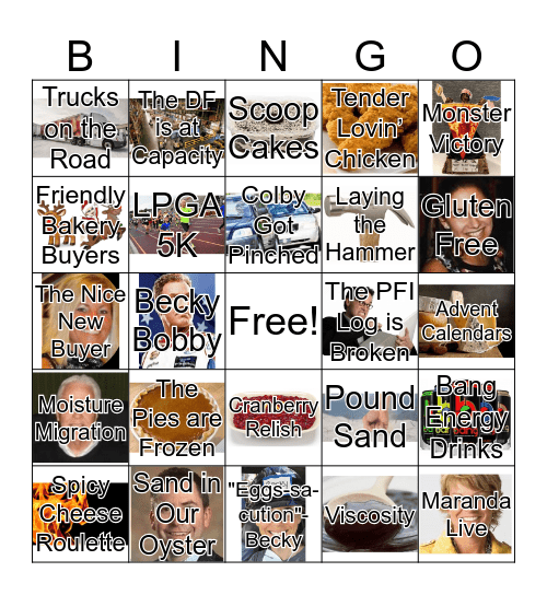 Deli/Bakery Holiday BINGO Card