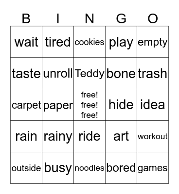 Bingo Card