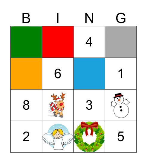 Weihnachten Bingo Card