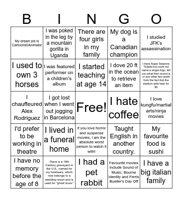 12th Floor Holiday Bingo! Bingo Card