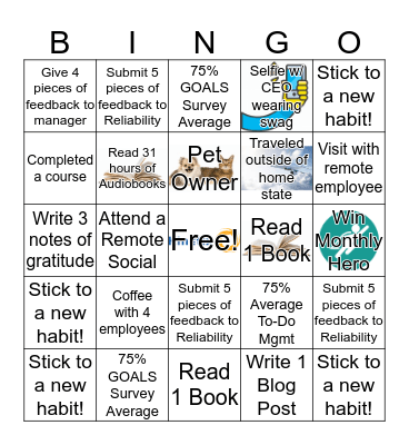 Kinetix Bingo Challenge Bingo Card