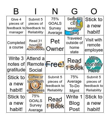 Kinetix Bingo Challenge Bingo Card