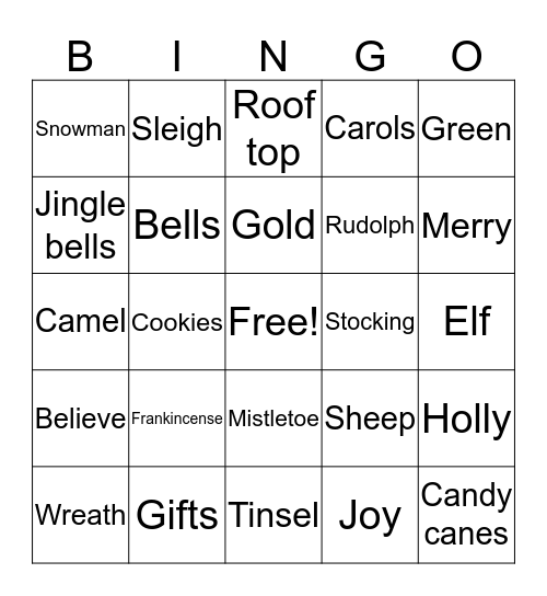 Aaliyah Bingo Card