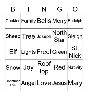 sam Bingo Card