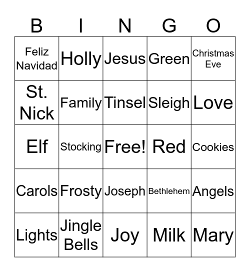 Maelee Bingo Card