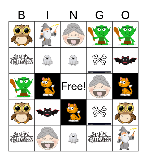There was an Old Lady Bingo Card