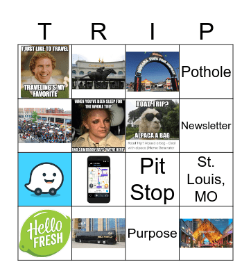 MWRTA Annual Convention Bingo Card