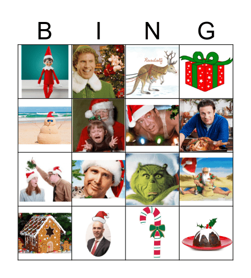 IR and CD Christmas Bingo Card