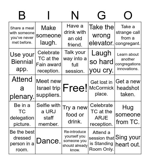 TC Biennial Bingo Card
