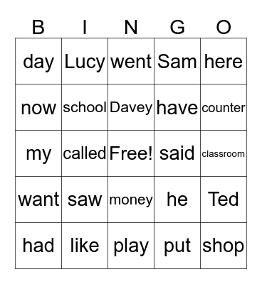 Red Ted Bingo Card