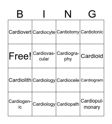 ❤️Heart Bingo ❤️ Bingo Card