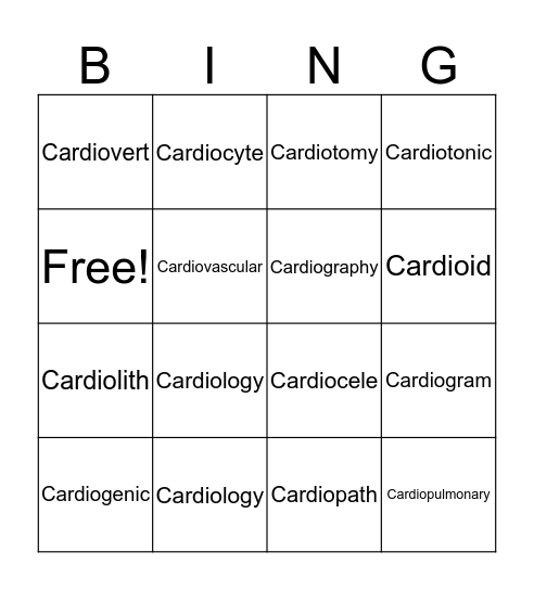 ❤️Heart Bingo ❤️ Bingo Card