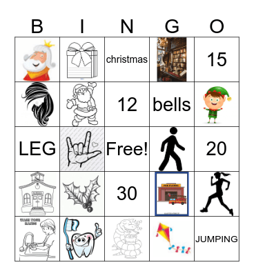 Big English Starter Motylki Bingo Card