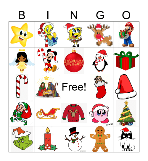 Christmas Bingo Card