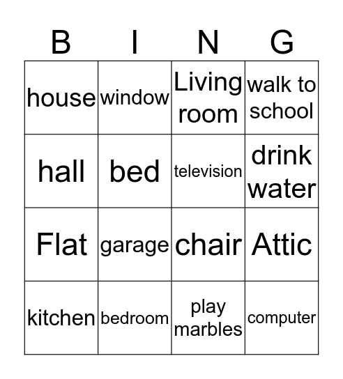 2nd level units 1 and 2 Bingo Card
