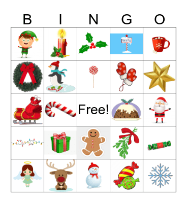 Library Advent Bingo Card