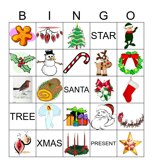 Christmas Bingo Card