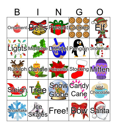 Winter Bingo Card