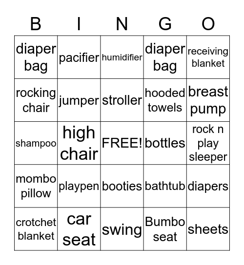 Adeline  Bingo Card