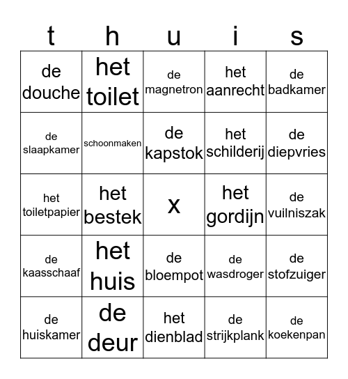 de laatste les Bingo Card