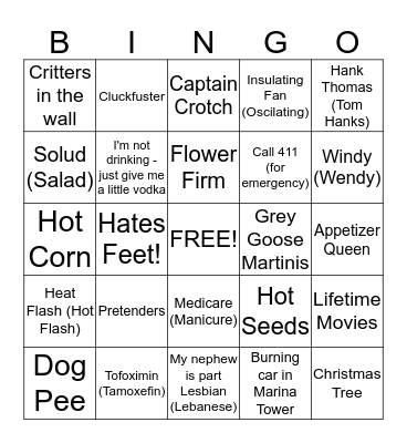 NANCY BINGO Card