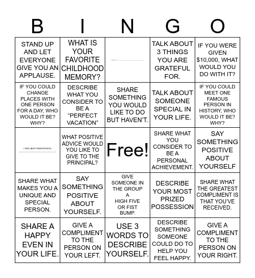 SOCIAL MEDIA BINGO Card