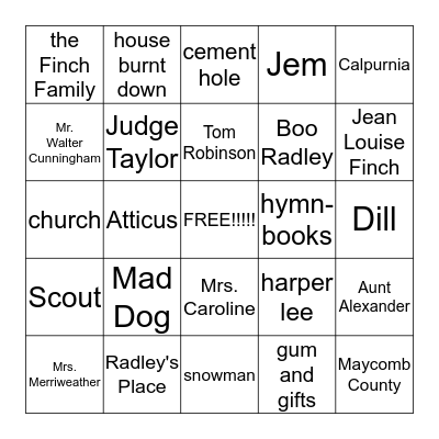 Bingo Card