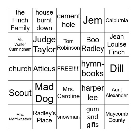Bingo Card