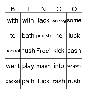 PFR 18 Bingo Card