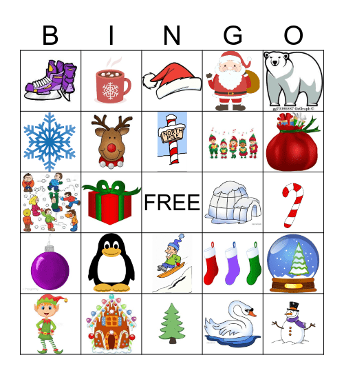 Holiday BINGO Card
