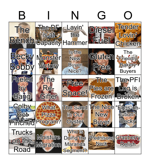 Deli & Bakery Holiday BINGO Card