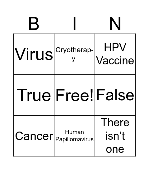 Bingo game Bingo Card