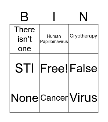 Bingo game Bingo Card