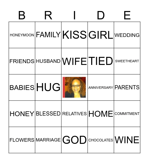 BRIDE BINGO Card