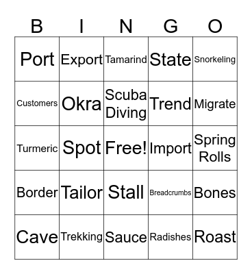 Maximize Midterm Bingo Card