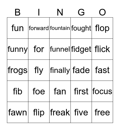 Bingo Card