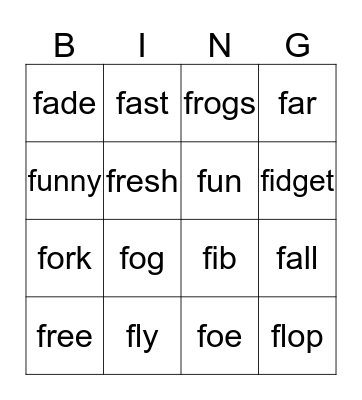 Bingo Card
