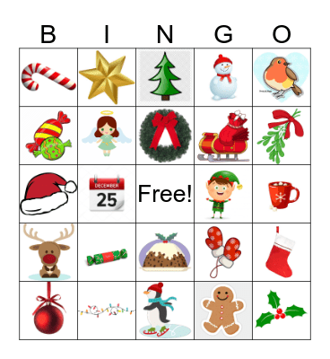 Library Advent Bingo Card