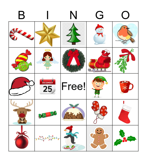 Library Advent Bingo Card