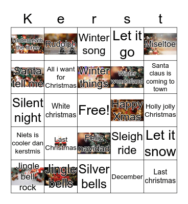 Christmas Bingo Card