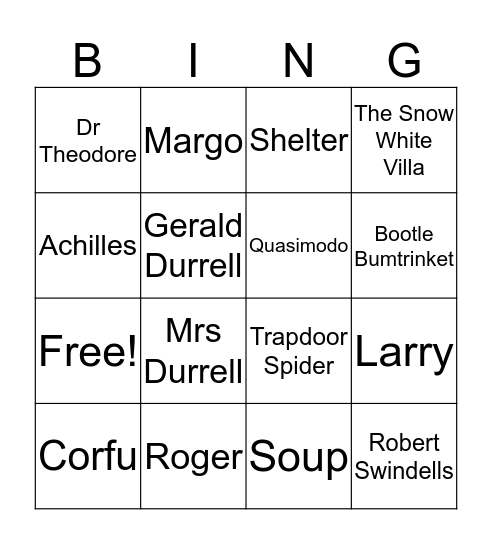 Autumn term  Bingo Card