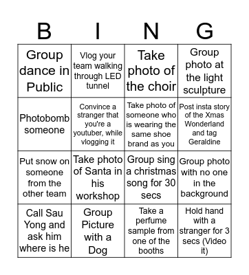 CHRISTMAS BINGO   Bingo Card