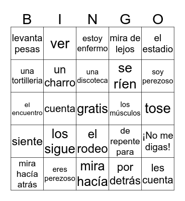 La Loteria 5.5 Bingo Card
