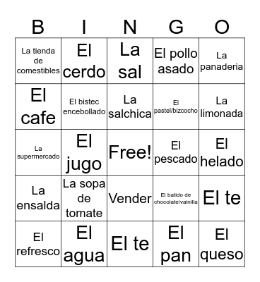 Quiz Prep Bingo Card