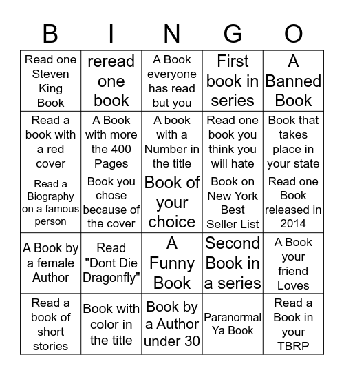 Brandi's Reading Bingo Card