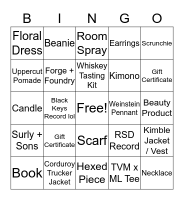 SALES BINGO BABY Bingo Card