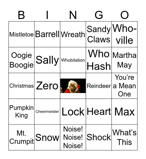 Grinchmas Bingo Card