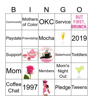 Mocha Moms Oklahoma City Bingo Card