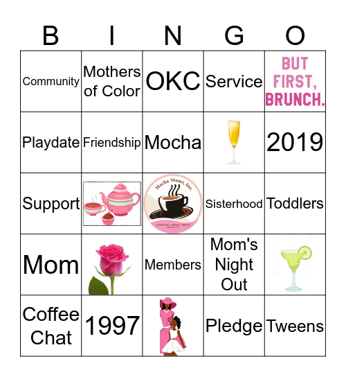 Mocha Moms Oklahoma City Bingo Card