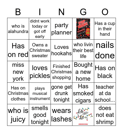 Let's GET LIT... Bingo Card